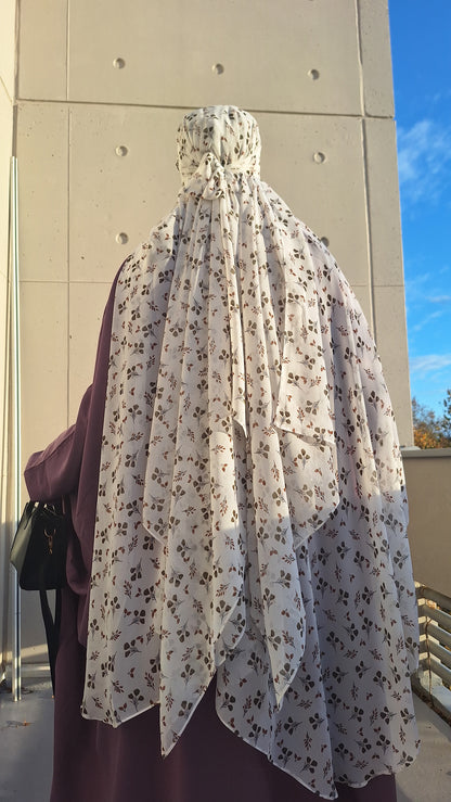 Hijab fleuri