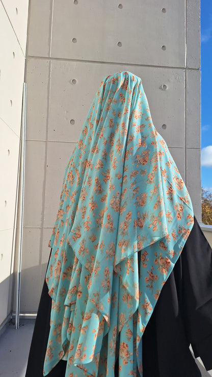 Hijab fleuri
