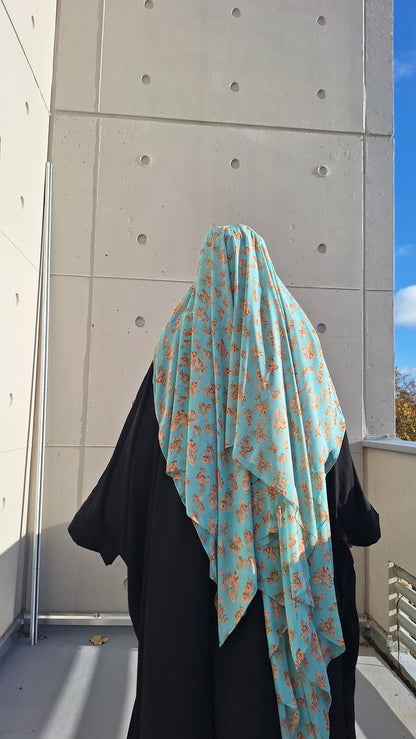 Hijab fleuri